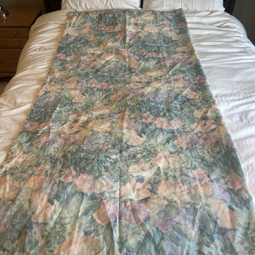 Vintage Springs‎ Home Shower Curtain Watercolor Pastel Floral USA
